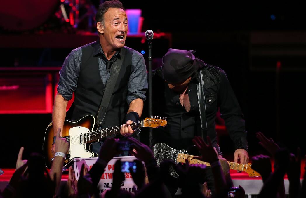BRILLIANT BOSS: Bruce Springsteen performs during his Australian tour. Picture: GETTY IMAGES
