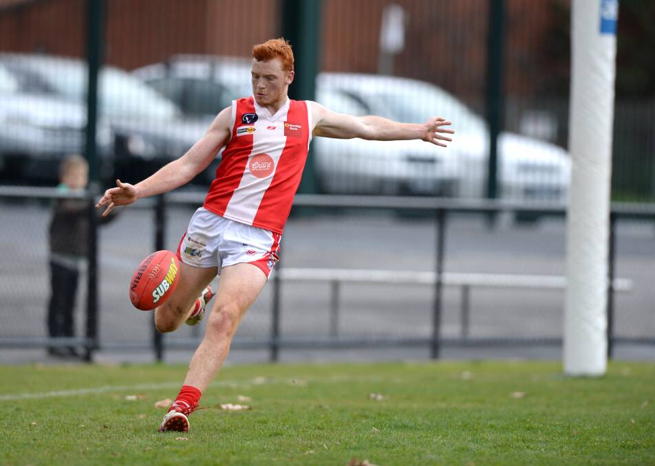 YOUNG BLOOD: South Bendigo's Ryley Barrack has been selected on a wing against Castlemaine..