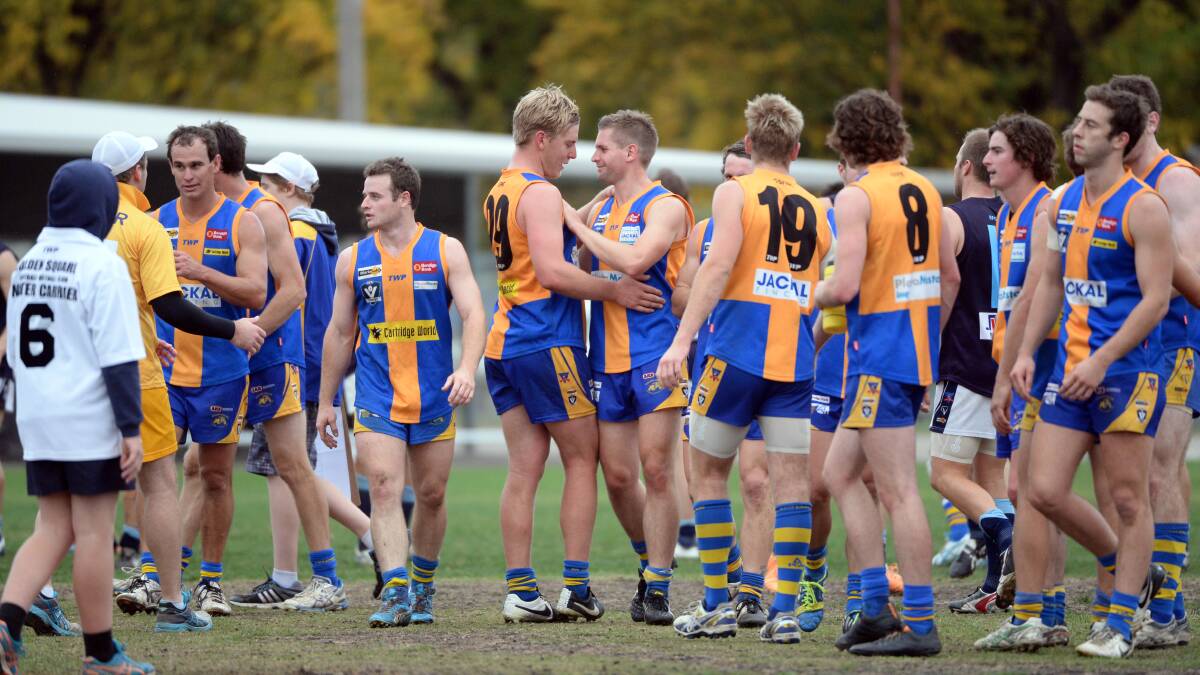 BIG CHALLENGE: It’s going to take a team effort for Golden Square to defeat Strathfieldsaye on Saturday.