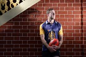 NEW HORIZON: Tyrone Downie proudly wears the colours of the Bendigo Gold after he was drafted by the Gold Coast Suns. Picture: JIM ALDERSEY