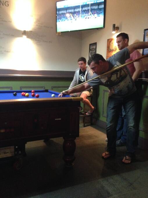 Adam Burns is more than just a handy cricketer - he's a pool shark, too.