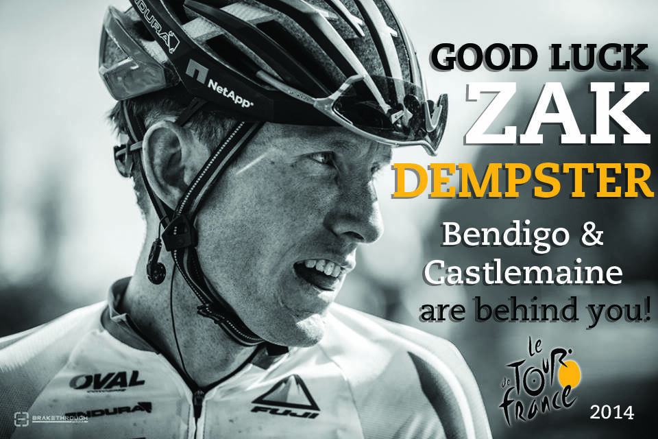 Tour de France 2014: Good luck Zak Dempster!