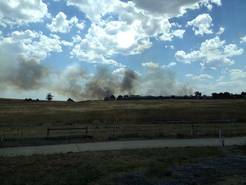 Suzanne Camm sent in these pictures of the Sunbury fire via the Addy iPhone app.