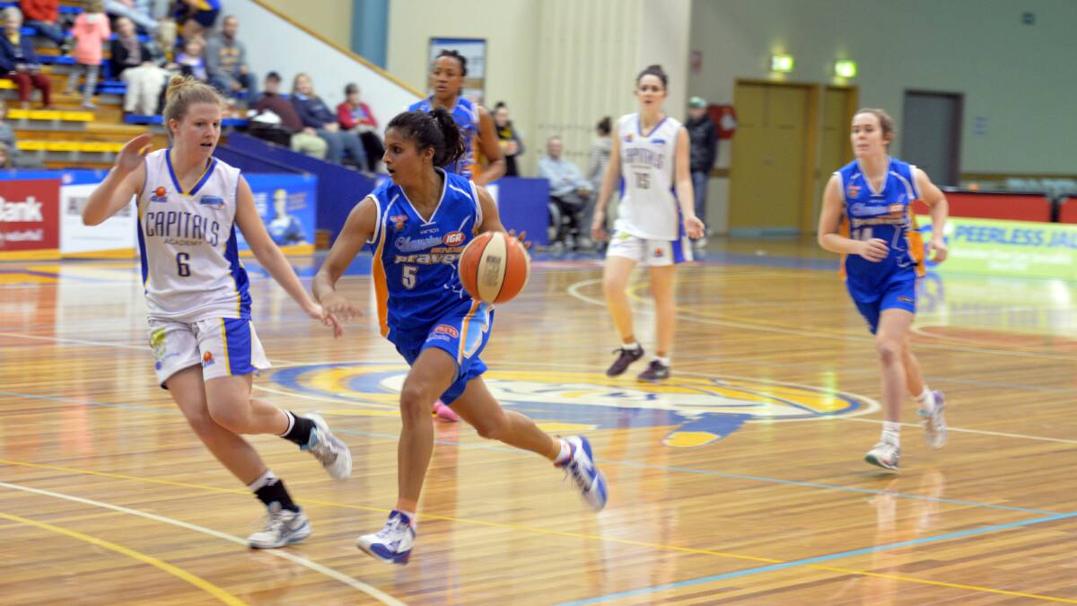Chantella Perera in action against the Capitals. Picture: LIZ FLEMING