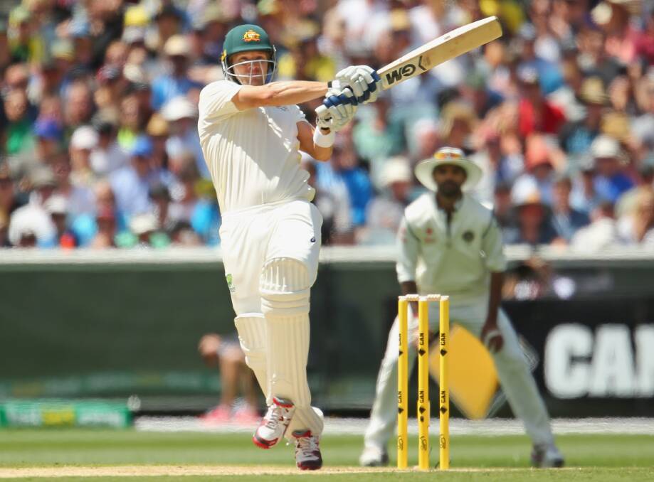 UNDER PRESSURE: Shane Watson in action during the Boxing Day Test in Melbourne. Picture: GETTY IMAGES