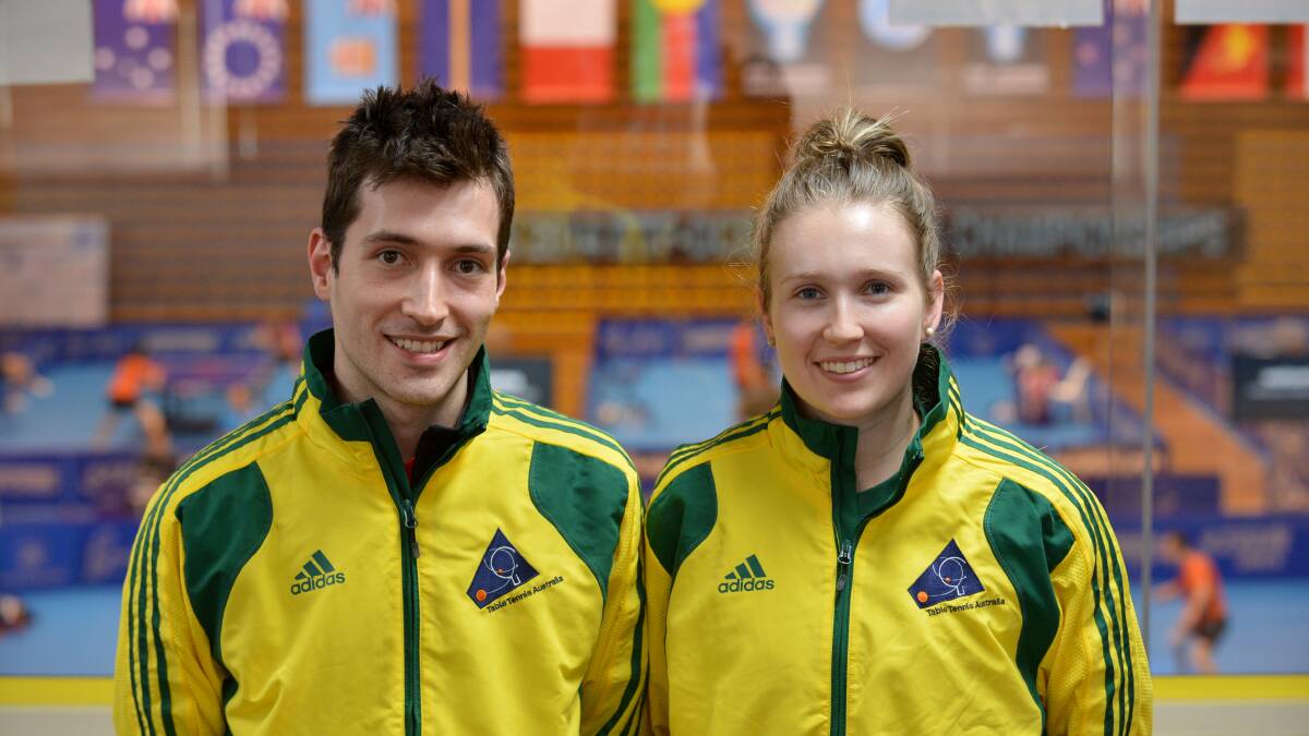 Australia's David Powell and Melissa Tapper.  Picture: JODIE DONNELLAN 
