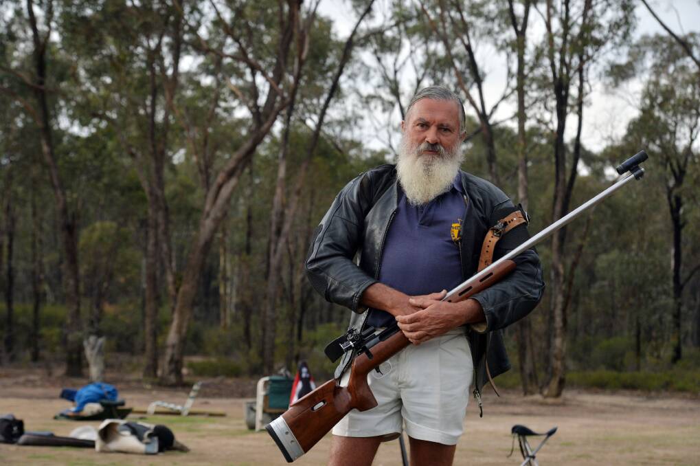 Chris Jolne from the Castlemaine Rifle Club. Picture: BRENDAN McCARTHY