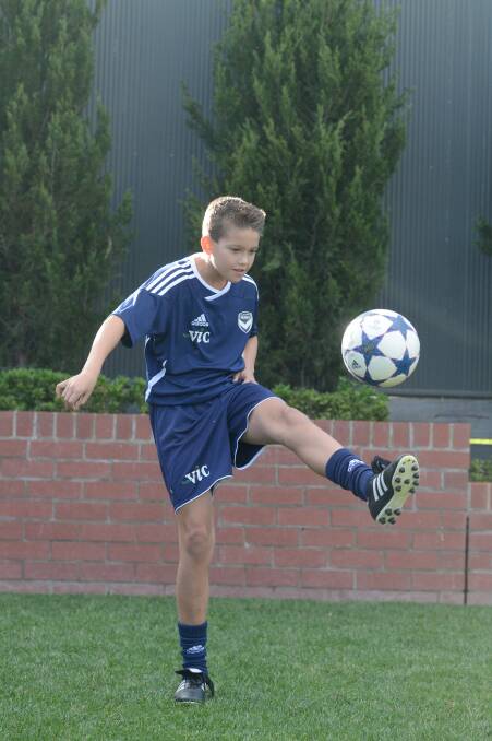 SKILLED: Soccer player Flynn Perez showing off his skills. Picture: JIM ALDERSEY 