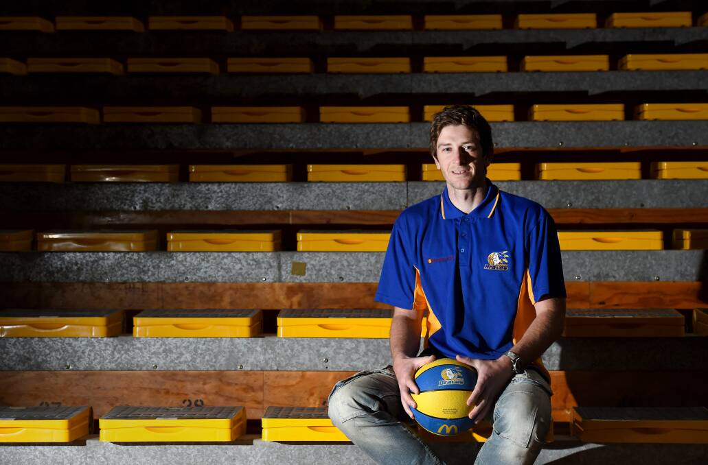 This Friday night will see Chris Hogan pass David Flint’s record for most men’s games played with the Bendigo Braves Basketball Club. Picture: JODIE DONNELLAN
