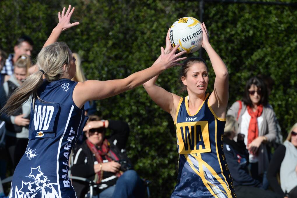 Brooke Bolton in action during the inter-league match with Ballarat on Saturday. Picture: KATE HEALY