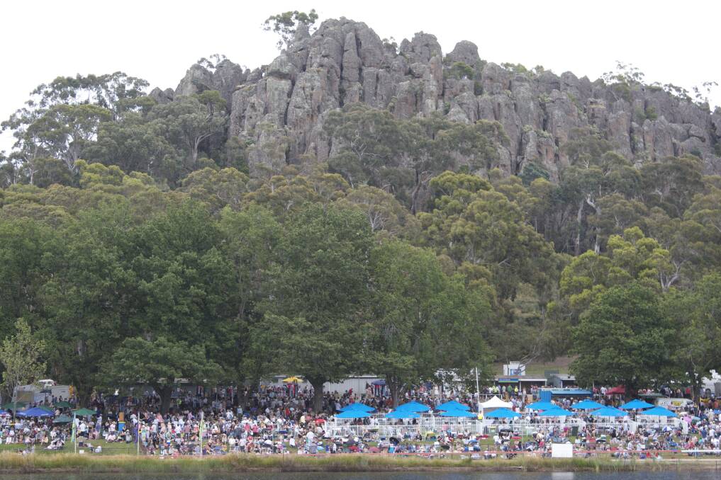 CROWD: People enjoying the Hanging Rock Races event in 2013. Picture: CONTRIBUTED
