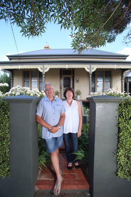 Russell and Julie Keating outside their home on Langston Street. Picture: PETER WEAVING