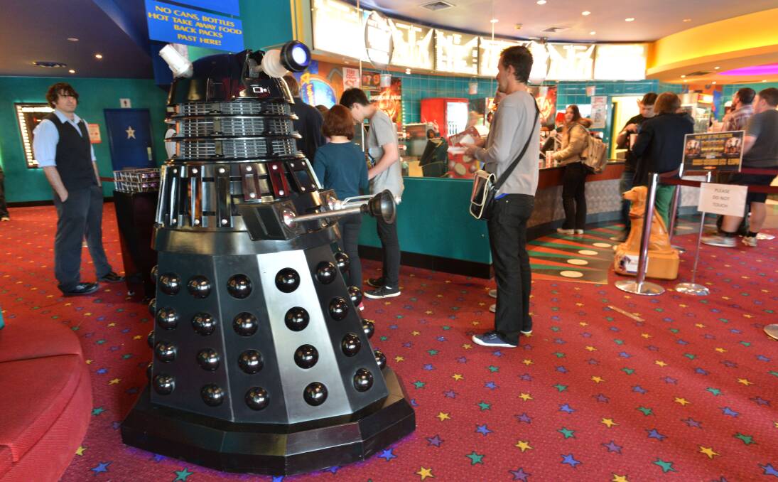 EVIL: Doctor Who Fan Darren Hutchesson's Dalek, which took him 12 months to create. Picture: PETER WEAVING.