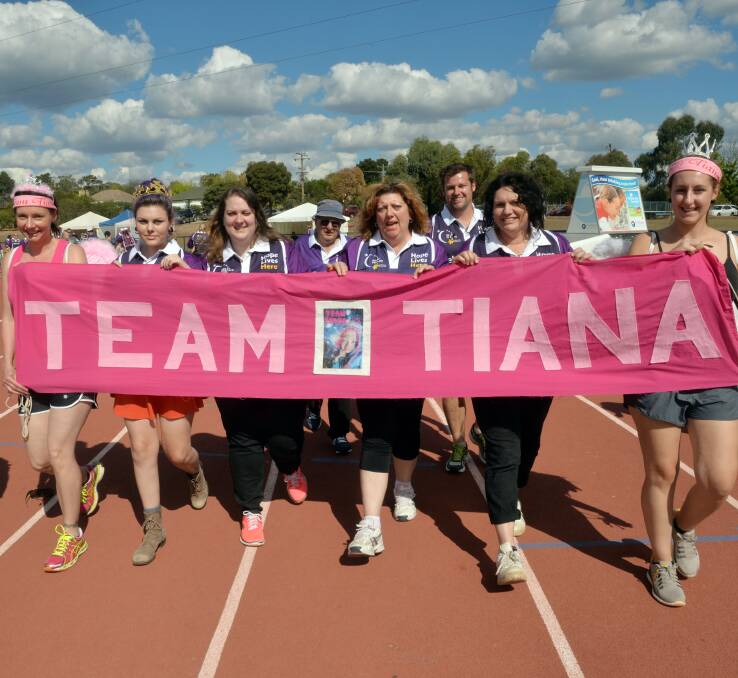 SUPPORT: Team Tiana are out in force. Pictures: PETER WEAVING and BRENDAN McCARTHY 
