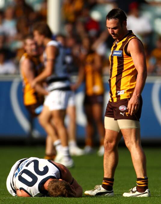 Having a few words with Steve Johnson in round two, 2010. Picture: GETTY IMAGES