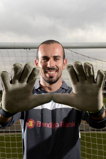 EXCITED: New Bendigo City FC goalkeeper Gianmarco D'Oria is ready to stop everything that comes his way. Picture: JIM ALDERSEY