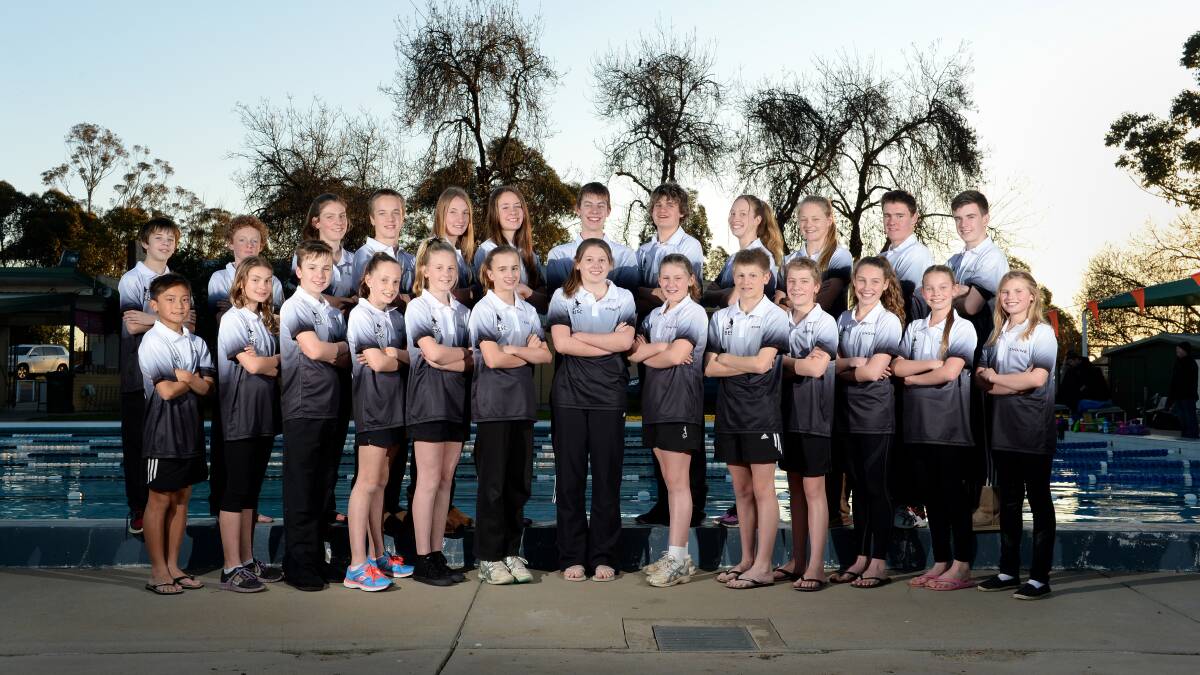 RISING STARS: Bendigo East's team to compete at the Victorian Country Short Course Championships.                       Picture: JIM ALDERSEY