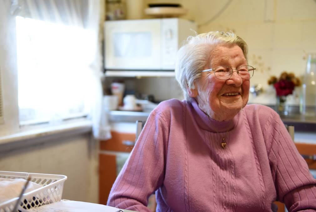 CELEBRATION: Ellen 'Nell' Blandford is turning 101 on Wednesday. Picture: JODIE DONNELLAN 