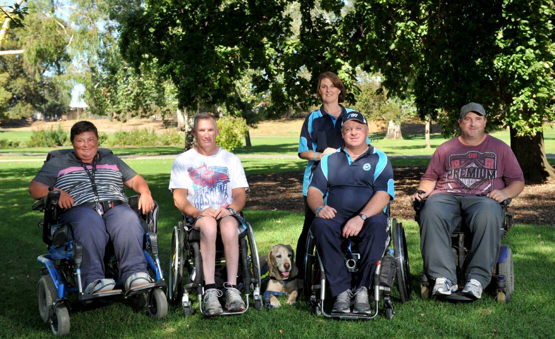 SUPPORT: From left, Foundation 97 members Jacinta Thomlins and Michael Taylor with founders Noel and Tracey Clarke and member Jason Dean. Picture: JODIE DONNELLAN