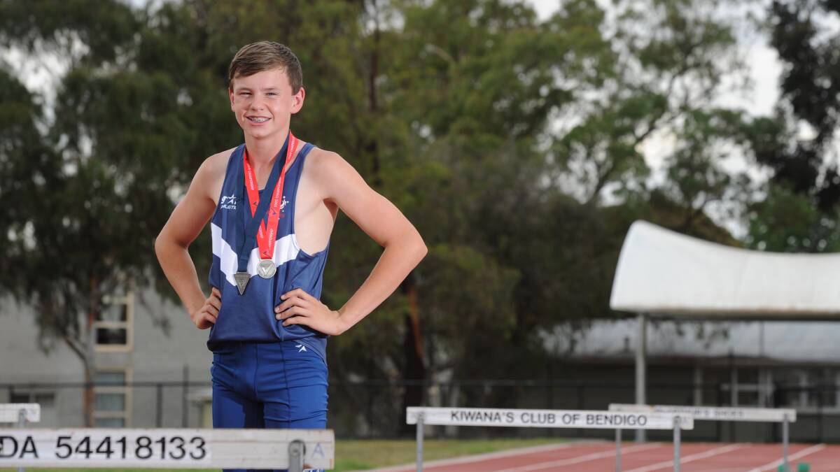 HIGH HOPES: Gun hurdler Lachie Johnson is ready for action at the schools national titles in Townsville. Picture: JODIE DONNELLAN 
