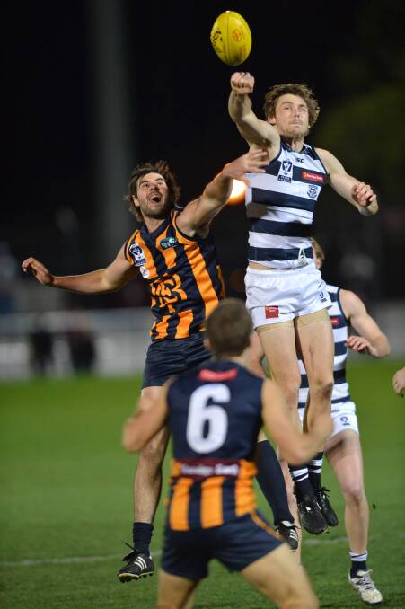 SEEKING REDEMPTION: Bendigo Gold will tackle Geelong at the QEO in round one of the 2014 VFL season. Picture: JIM ALDERSEY