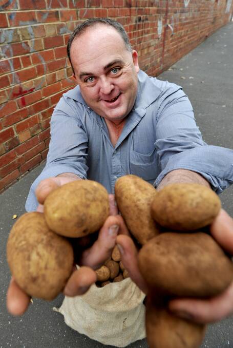 A LOVE OF SPUDS: Ian Cahill will appear on Channel 10's The Project next week. Picture: JODIE DONNELLAN