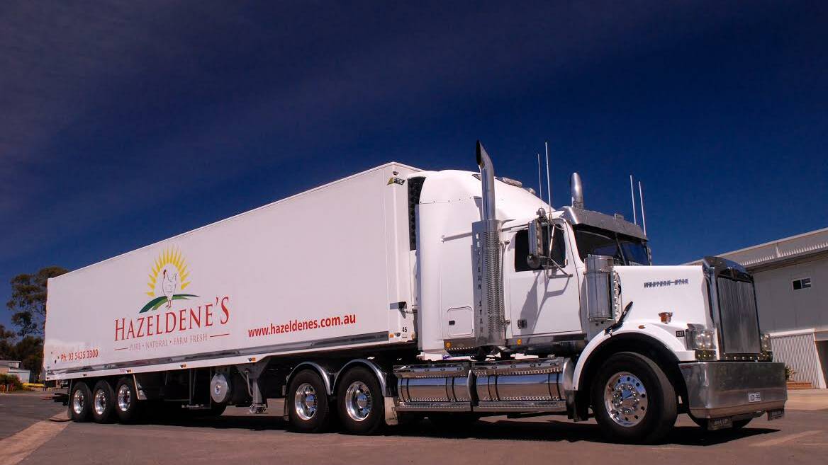 A Hazeldene's truck. Picture: CONTRIBUTED