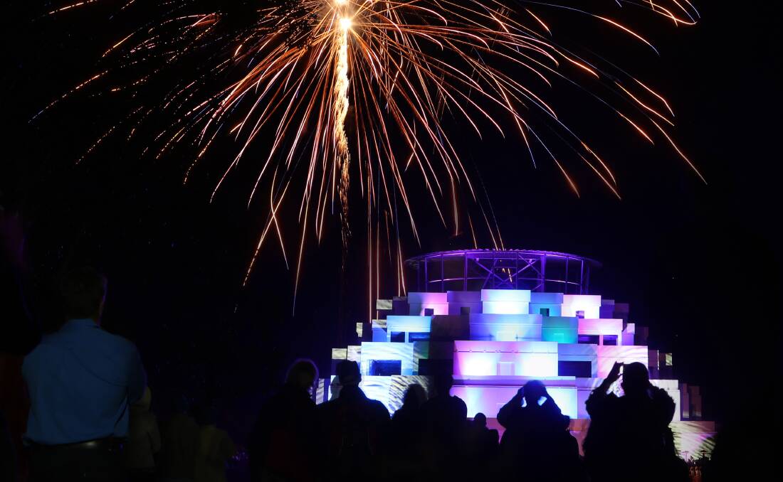 The Great Stupa of Universal Compassion at the 2014 Festival of Light. Picture: PETER WEAVING