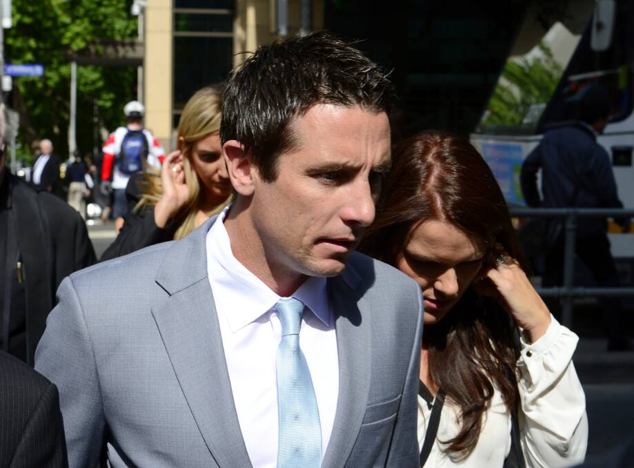 Stephen Milne arrives in Melbourne County Court on Thursday. Picture: THE AGE