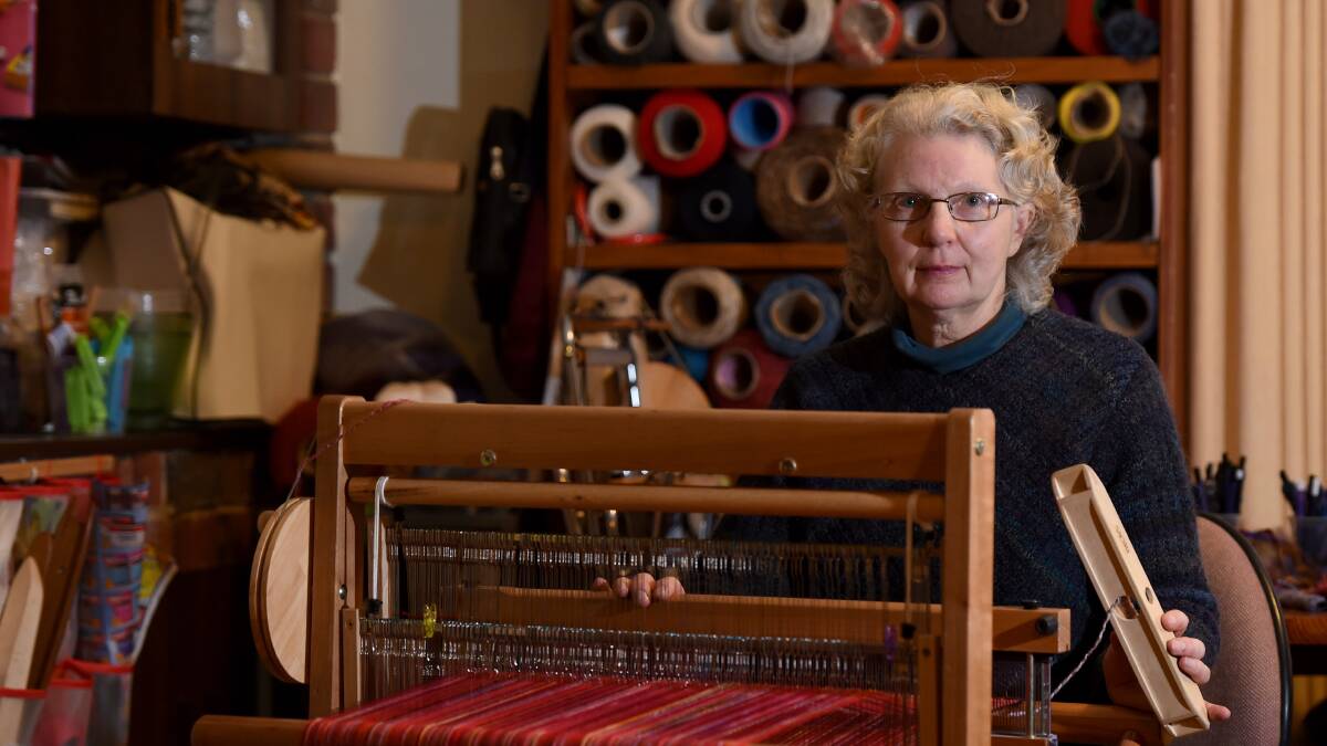 HOME WANTED: Interlace president Jeanette Bastian is looking for a permanent residence to house the group's textile equipment such as looms.  Picture: JODIE DONNELLAN