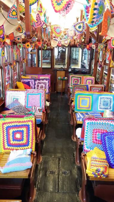 The interior of Tram No. 302. Pictures: SUPPLIED