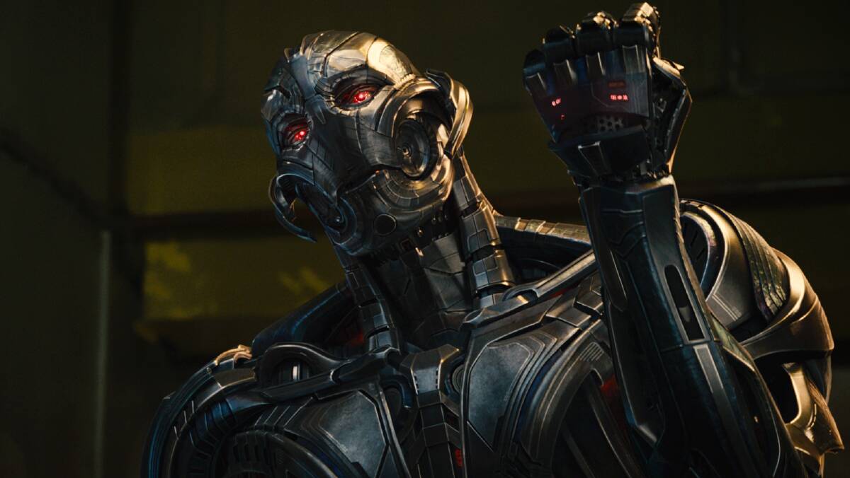 VILLAIN: James Spader voices and plays Ultron, who is determined to make The Avengers extinct.