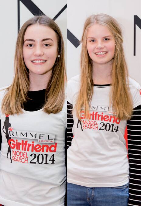 GOT THE LOOK: Madison Abel and Meg Thurston were named Victorian finalists in the Girlfriend Magazine model search.