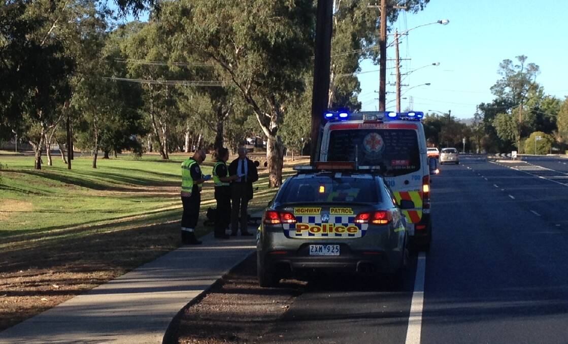 Cyclist hits car in Kangaroo Flat