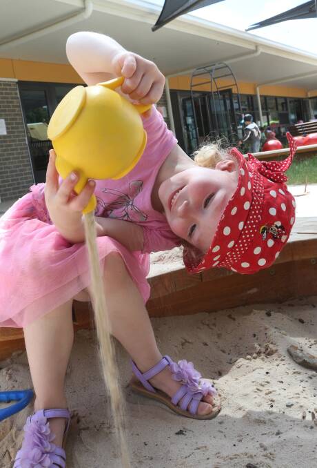 Isla Devers at Early Learning Centre at Lightning Reef
Picture: Peter Weaving