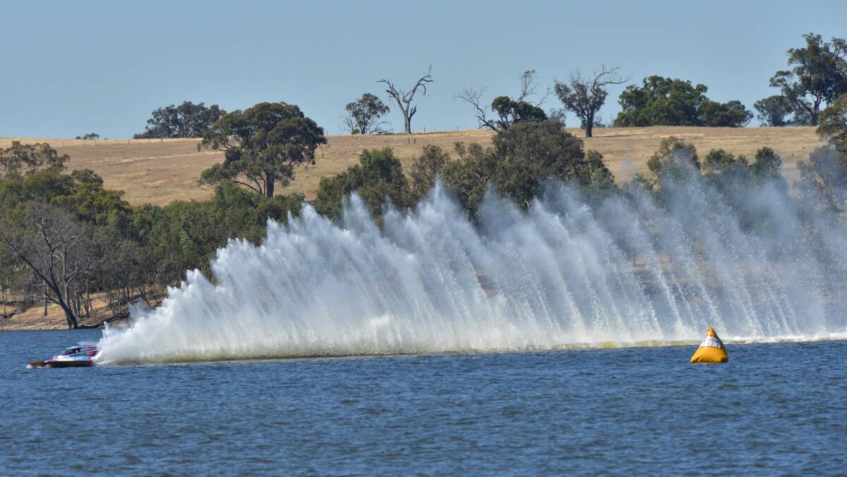 Victorian Speed Boat Club (VSBC) holding the annual Lake Eppalock Gold Cup race meeting at Derinnal.
Picture: Peter Weaving