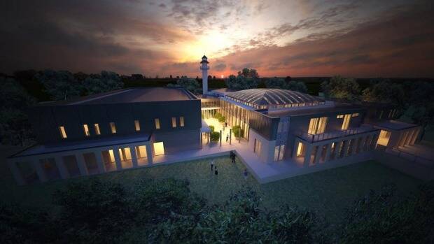 Artist's impression of the proposed mosque in Bendigo.