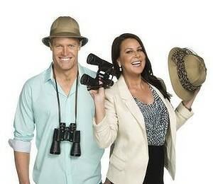 Dr Chris Brown and Julia Morris are the hosts of Ten's I'm A Celebrity ... Get Me Out Of Here. Photo: Supplied
