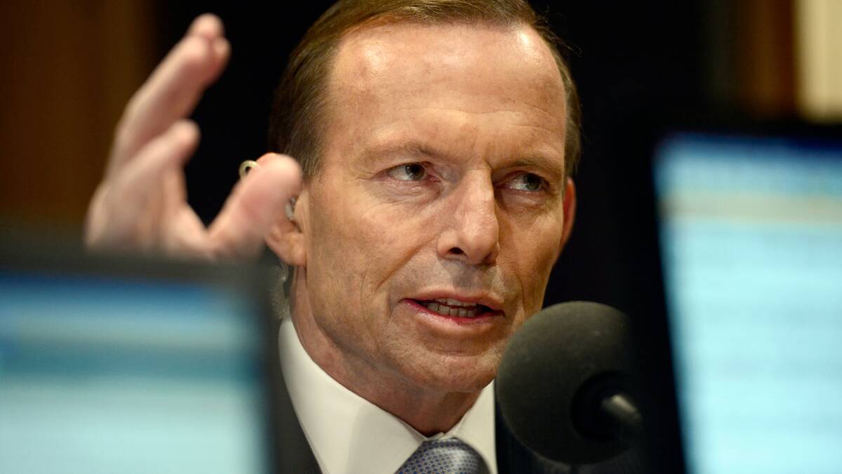 PRIME MINISTER: Tony Abbott live on radio on Tuesday. 