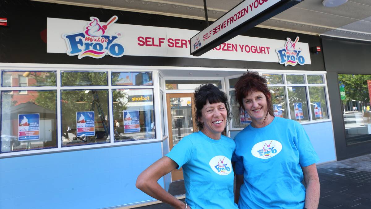 TASTY: Julie Svensen and Michelle Day outside their new business. Picture: PETER WEAVING