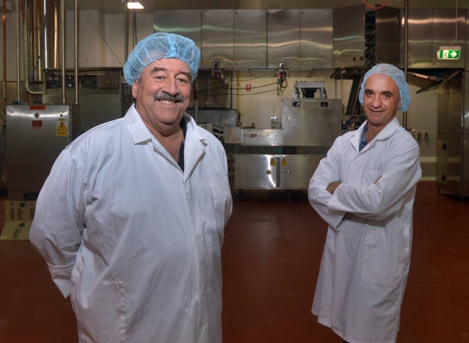 INVESTMENT: Charles Barton Steve Mallia at the new Eagle Foods site. Picture: BRENDAN McCARTHY