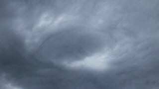Storm centre over Bendigo at 7:30pm.  Picture: PHIL HERITAGE
