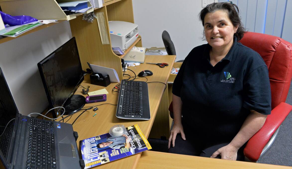 FILING GURU: Kerri Miles has started an electronic filing business in Eaglehawk. Picture: ANDI YU