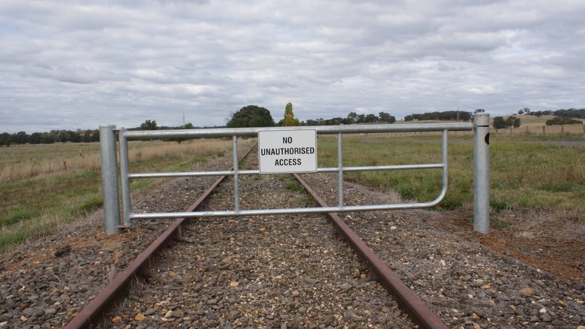 UNUSABLE: The track between Castlemaine and Maryborough. Picture: CONTRIBUTED