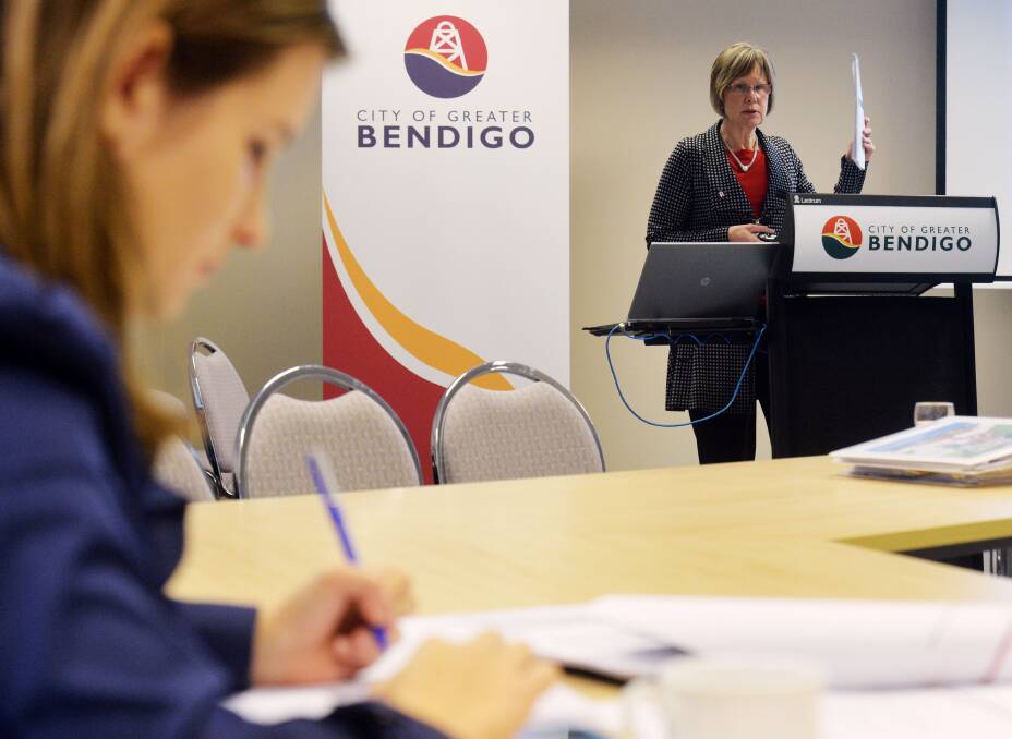 BUDGET: Director of organisation support Marg Allan giving a briefing on the budget. Picture: BRENDAN McCARTHY
