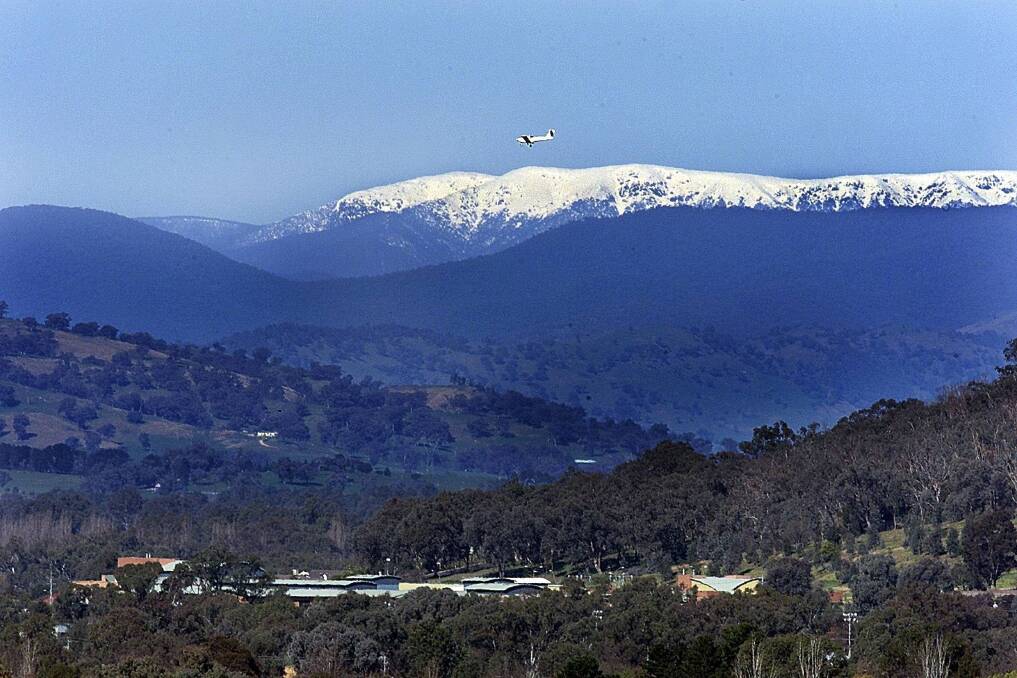 ICEY: Snow-capped Mount Bogong. Picture: ALEX MASSEY, Border Mail (file) 