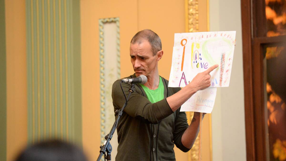 Children's book author Andy Griffiths visited Bendigo on Friday night. 