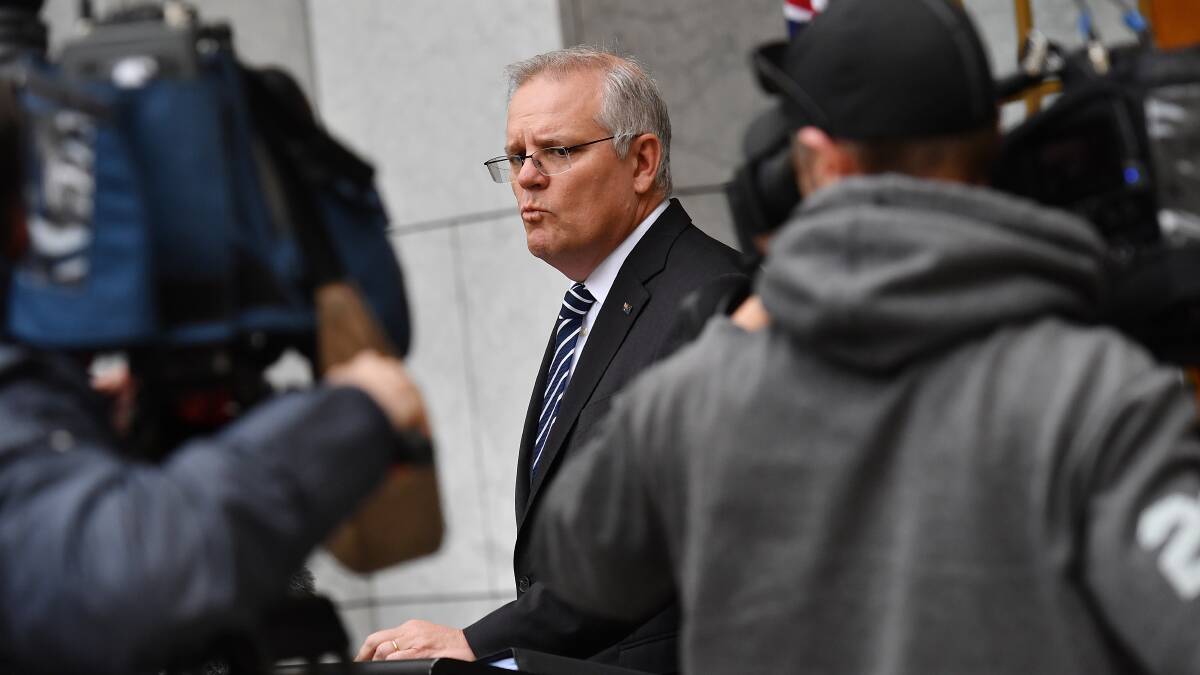 Prime Minister Scott Morrison denies having anything to do with the QAnon conspiracy theory. Picture: Getty Images