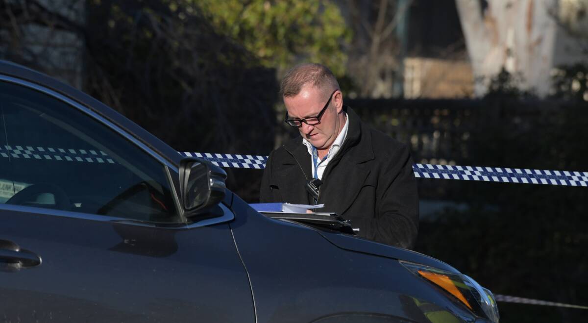  Police at the Maryborough crime scene in July, 2018. Picture: NONI HYETT
