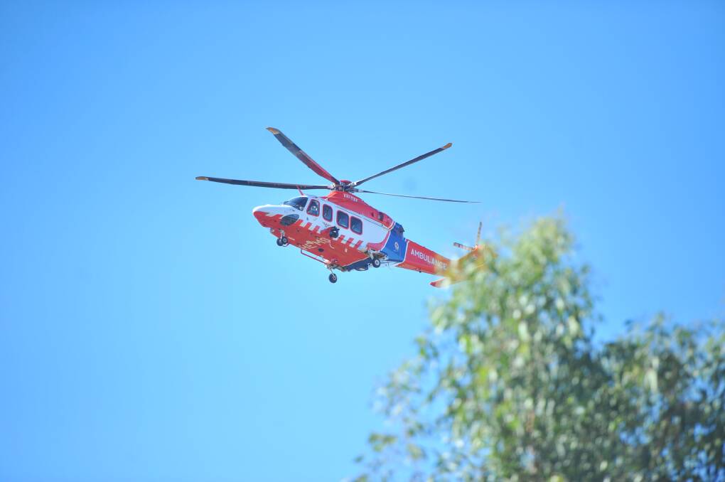Man flown to hospital after crash south of Castlemaine